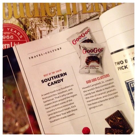 Goo Goo in Southern Living&#8217;s Best of the South: Southern Candy
