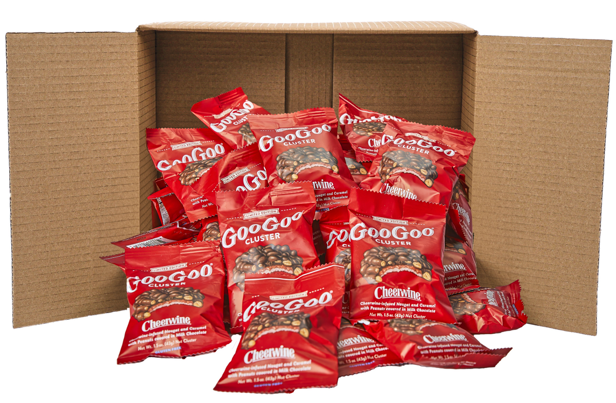 NEW! Cheerwine Goo Goo Cluster - 72 Count Box